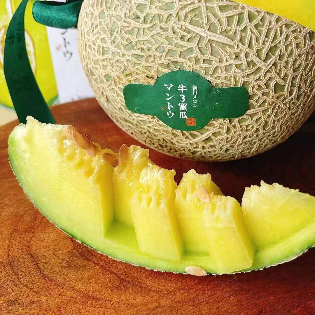 原箱礼盒当季新鲜蜜瓜玫珑瓜软心牛三蜜瓜瓜蜂蜜授粉两枚礼盒
