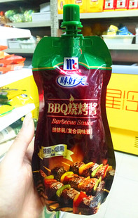 味好美BBQ烧烤酱Barbecue Sauce挤挤装调味酱蜂蜜烟熏风味230g