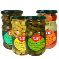 tat mixed pickles 650g Turkish Imported pickled cucumbers and Chili Cans thumbnail 6