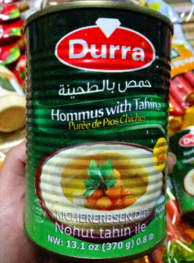 Durra多朗鹰嘴豆芝麻酱 Hommos with tahina 370g