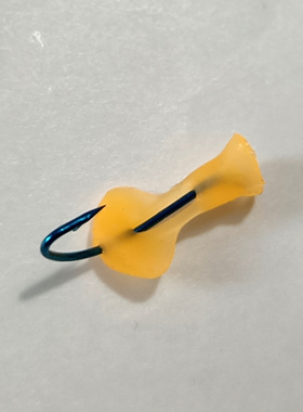 天外仙路亚软饵魅魂(1号)白条专杀冬钓夜钓单钩饵长7,8,10mm迷你