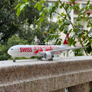 高品质飞机模型！Aviation 1:200 瑞士国际航空公司波音777-300ER