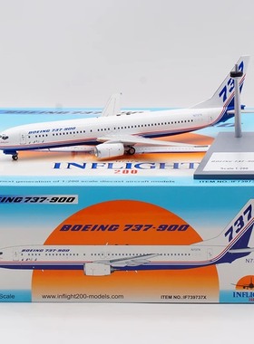 Inflight 1:200 飞机模型 合金 波音原厂涂装 B737-900 N737X 无