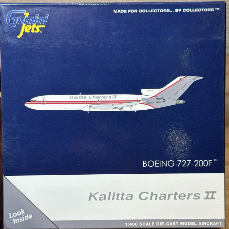 GJ 1:400 卡利塔航空 波音727-200F N726CK 目测无暇1.模型属于
