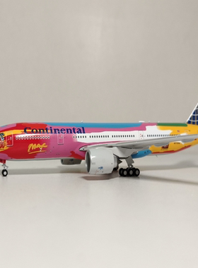 NGmodels美国大陆航空波音777-200飞机模型，N77014，Peter Max