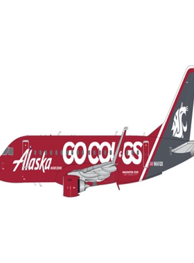 Geminijets 1:200# 飞机模型 阿拉斯加航空Embraer ERJ-175LR N66