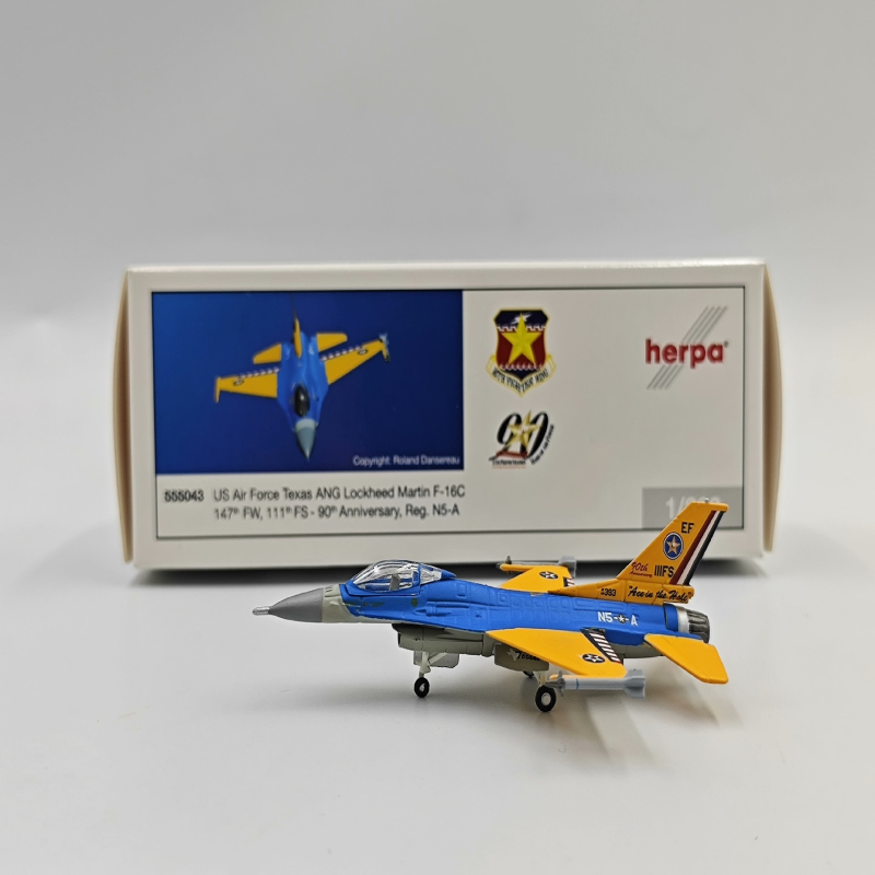 Herpa 美国空军 USAF F-16C f16 1/200 合金模型货号 555043 成