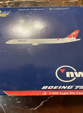 GJ gemini jet 1/400 美国西北航空 nwa 波音757-200 客机模型