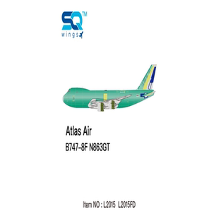 SQ Wings 1:200 Atlas Air 阿特拉斯航空 Boeing 747-8F N863GT