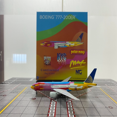 Ngmodels 1:400# 飞机模型  美国大陆航空 Boeing B777-200ER  N7