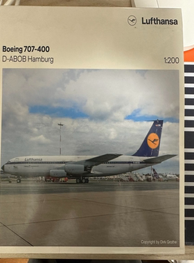 Herpa 1:200 572019 Lufthansa 汉莎航空 Boeing 707-400 D-ABOB