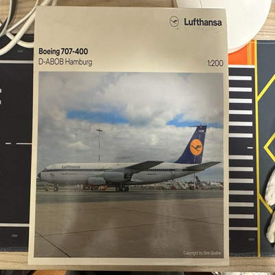 Herpa 1:200 572019 Lufthansa 汉莎航空 Boeing 707-400 D-ABOB