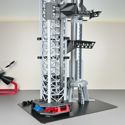 升级星舰火箭发射架模型 spaceX Starship 发射塔模型细节还原完