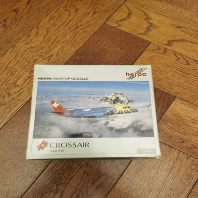 Herpa 1：200 十字航空 Saab 340彩绘机 注册号HB-AHD 绝版老货