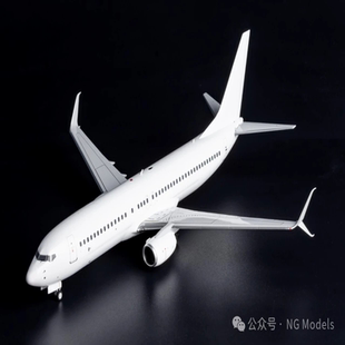 客机模型 模型为白机配件及 800双刀小翼版 1：200NG出品波音737