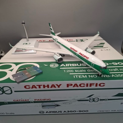 国泰航空80周年纪念机 WB-A350-9-024  A350-900 Cathay Pacific