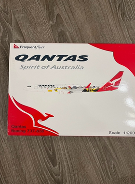 QANTAS 澳洲航空 波音737-838 彩绘机模型 1/200（无支架）