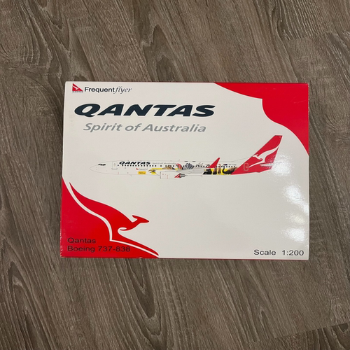 QANTAS 澳洲航空 波音737-838 彩绘机模型 1/200（无支架）