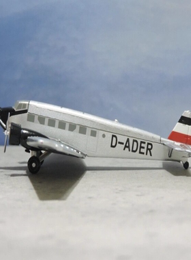 容克52运输机汉莎航空Ju52德国Junkers JU-52螺旋桨飞机1:200机