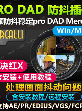 视频特效防抖校准稳定插件ProDAD Mercalli中文 支持AE/PR/EDIUS