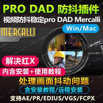 视频特效防抖校准稳定插件ProDAD Mercalli中文 支持AE/PR/EDIUS