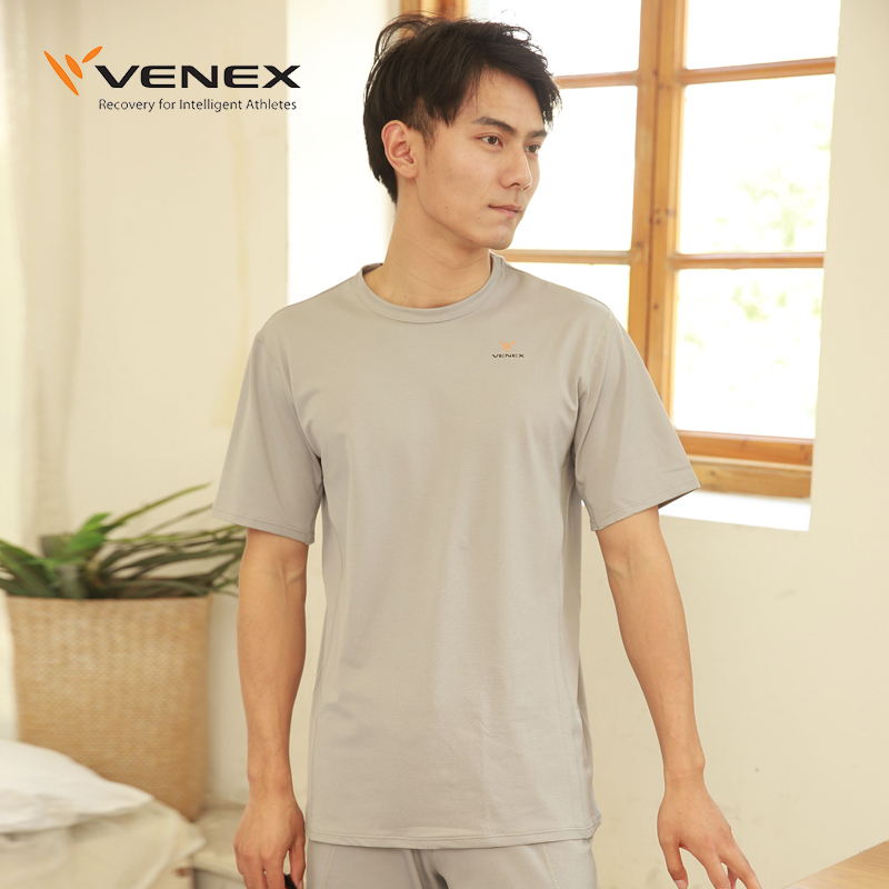 日本进口VENEX男款短袖上衣促进深睡眠舒缓疲倦优质休养速干透气