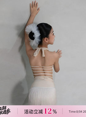 Dancebaby拉丁舞头饰发带芭蕾风发圈头花百搭儿童头花舞蹈发饰