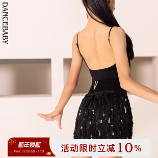 Dancebaby2025新款 少儿上衣练功服舞蹈半身裙DAS822 拉丁舞服新品