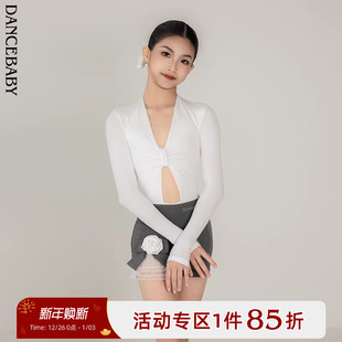 Dancebaby拉丁上衣女童新款 体服半裙DAS834 女童2025秋冬跳舞长袖