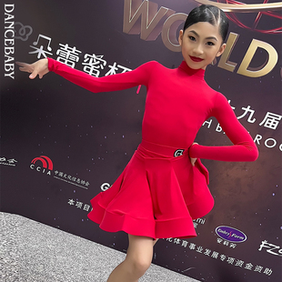 长袖 DAS756 比赛服女童考级冠军同款 Dancebaby拉丁舞服2026新款