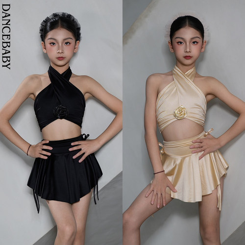 Dancebaby2026新款拉丁舞服练功服女童超好看绝美舞服高弹透气129