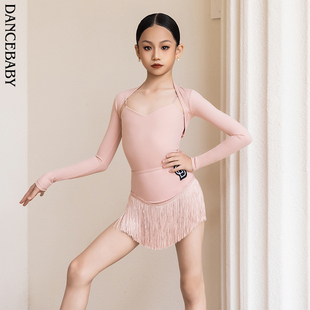 舞蹈服女童练功服上衣秋冬坎肩DAS500F Dancebaby拉丁舞服2026新款