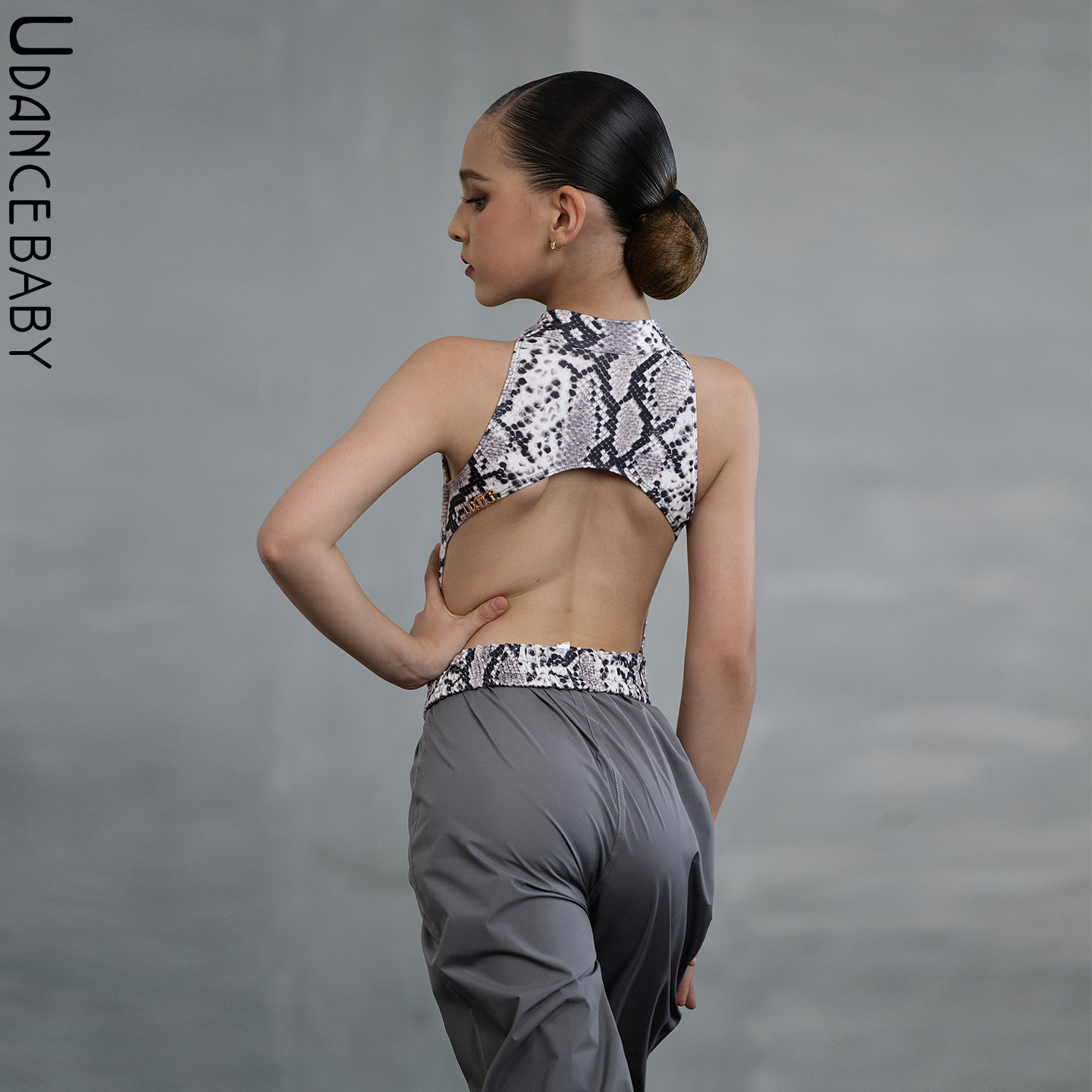 Udance【Curve】2026新款拉丁舞服女童练功服体服燃脂暴汗裤US12 - 实物图