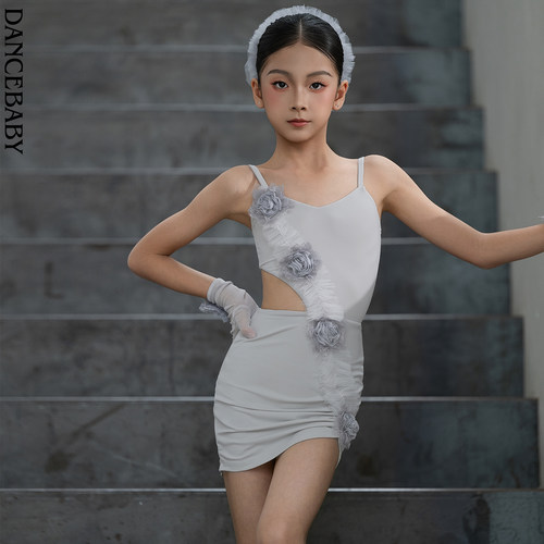 Dancebaby拉丁舞专业比赛花服高级感2026新款高级练习服舞裙D133