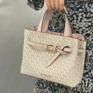 香港直邮正品MK女包emilia戴妃包蝴蝶结包手提斜挎包真皮老花百搭