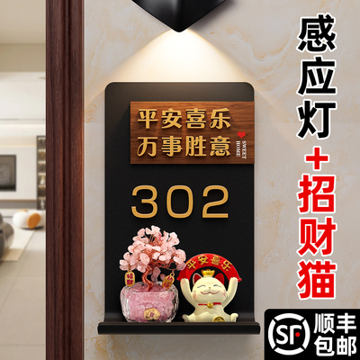 2025新款入户门号码牌