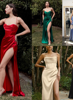 Elegant Women New Party Dress 紧身抹胸宴会礼服裙修身连衣裙女