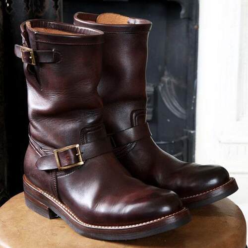 Winter Shoes Mens Combat Black Boots Classic Spring Chelsea