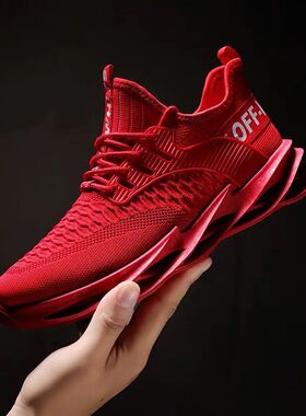 Men's Sneakers Running Shoes Breathable male sports boot跑鞋