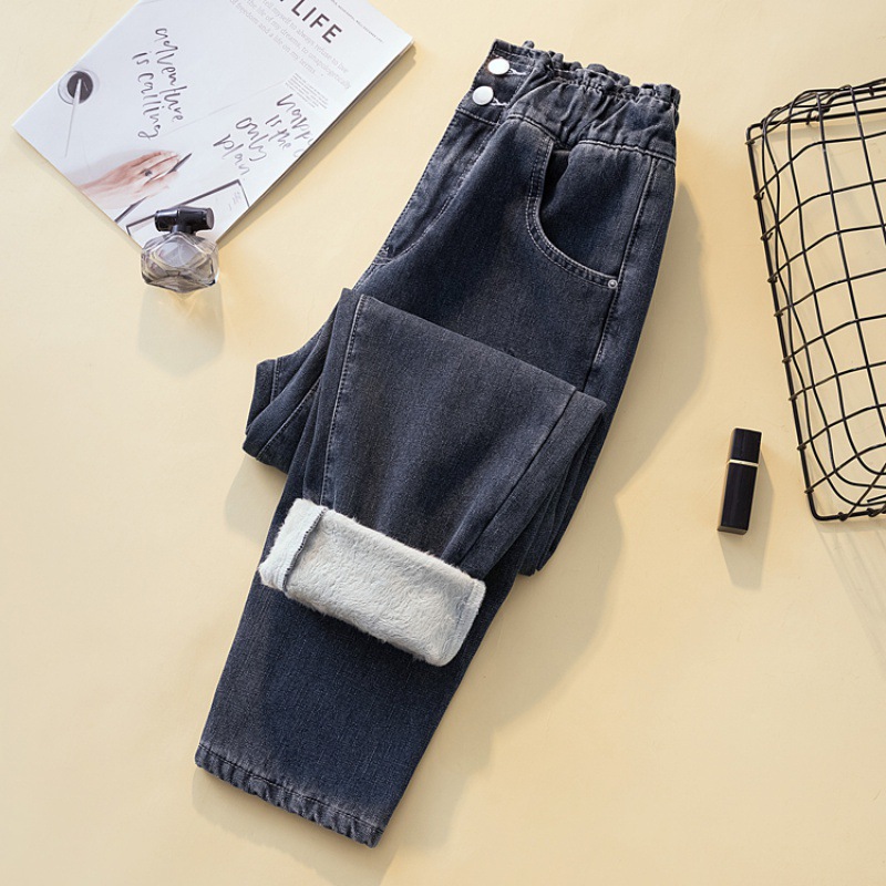 2025 women's jeans fashion denim trouser ladies solid pants