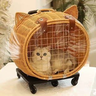 Draw-bar box for cat travel Cage Pet Carrier Crate for dog
