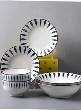 18-piece set of bowls and plates set of ceramic bowls and 1