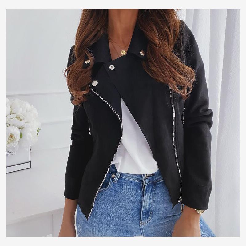 Short zipper jacket for women 短款拉链夹克短外套女