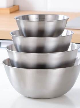 Stainless steel 304 salad bowl mixing bowl cooking bowl