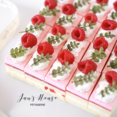 简屋樱花之吻冷冻慕斯蛋糕甜品台茶歇自助餐咖啡店活动专用甜品冷