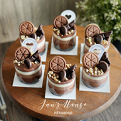 简屋2024法式 摩卡巧克力慕斯蛋糕茶歇自助餐甜品台咖啡店专用冷冻