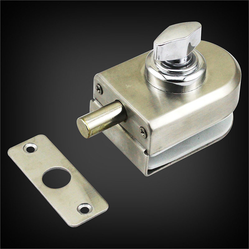 304不锈钢玻璃门锁不锈钢玻璃门插销 双开玻璃门插销锁卫生间锁