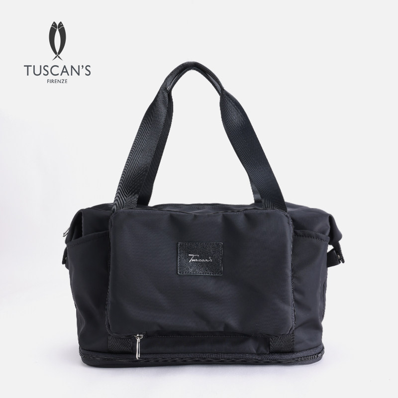 TUSCAN'S时尚简约防泼水大容量多功能旅行包手提包双鱼女包