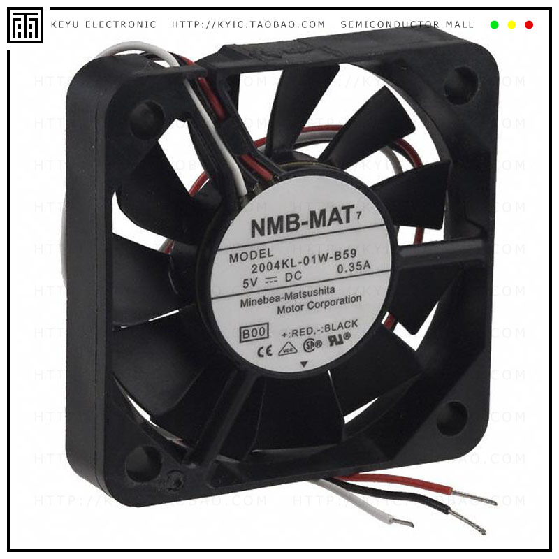 2004KL-01W-B59-B00【FAN AXIAL 50X10MM BALL 5VDC WIRE】