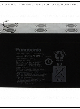 LC-R127R2P1【BATTERY LEAD ACID 12V 7.2AH】